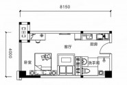 岳阳荣盛东方府公寓C1户型