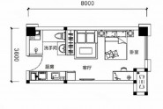 岳阳荣盛东方府公寓B1户型