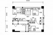 岳阳荣盛东方府公寓D2户型